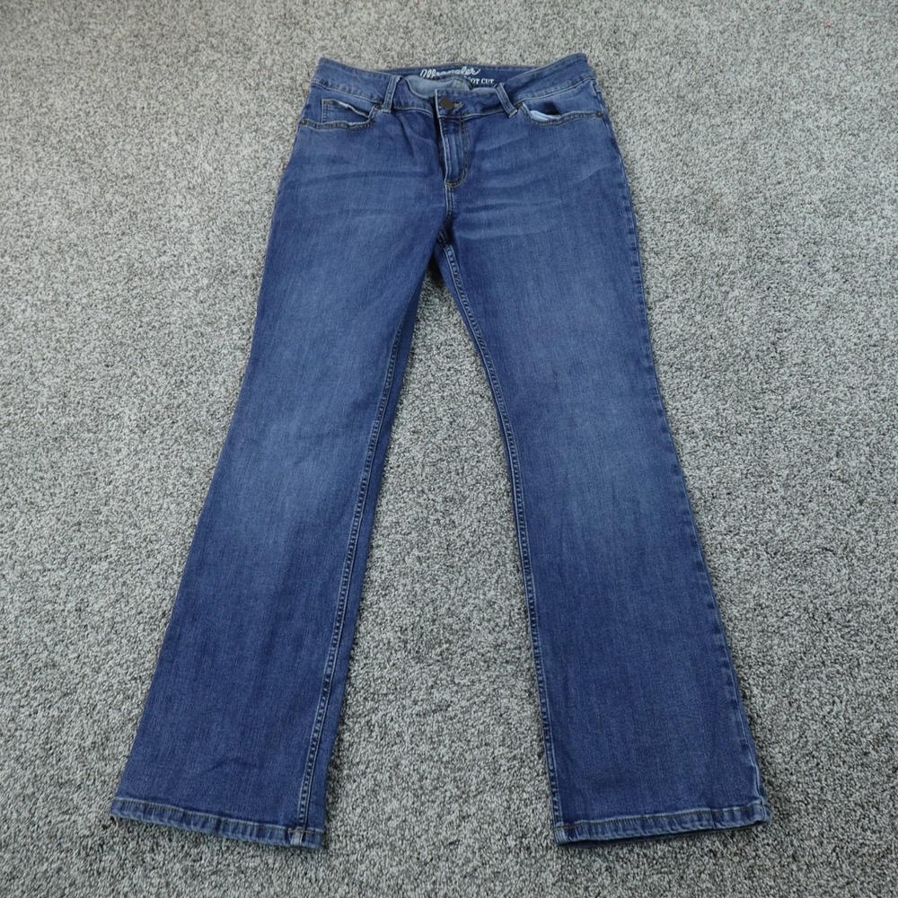 Wrangler Jeans Womens 13 Dark Blue Denim Pants Mid Rise Boot Cut Western Stretch